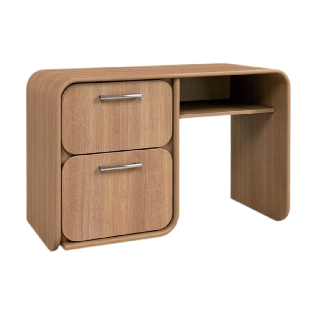 **Technische Titel in het Nederlands:** Minimalistisch Bureautafel met 2 Lades en Open Plank