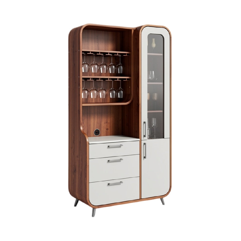 **Dutch Technical Title:** Moderne Kast met Glazen Deuren en Opbergruimte